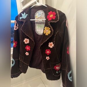 Corduroy Jacket embroidered